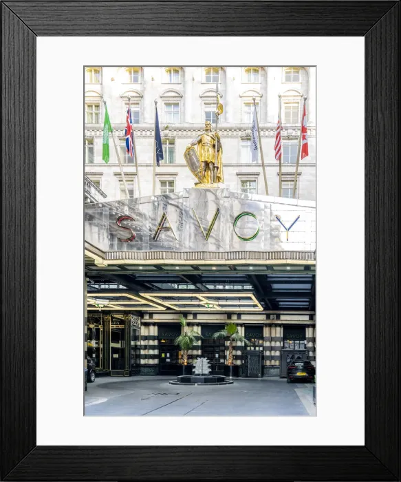 Framed Print : Savoy Hotel, Covent garden, London, England, UK Framed Print : Savoy Hotel, Covent garden, London, England, UK