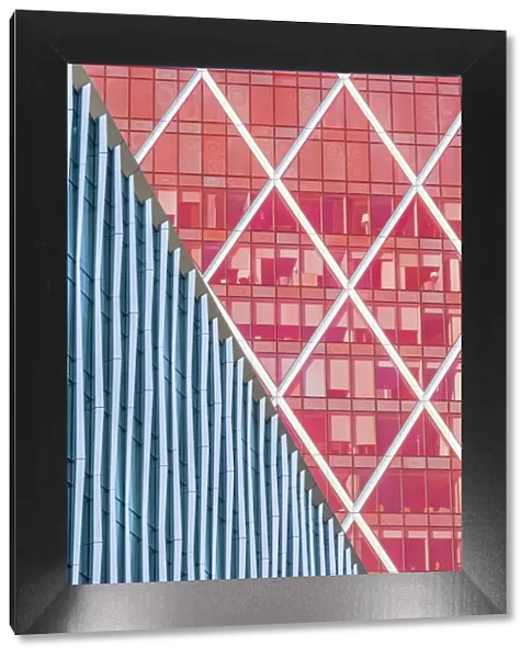 Window abstract, Nova Building, Victoria, London, England, UK