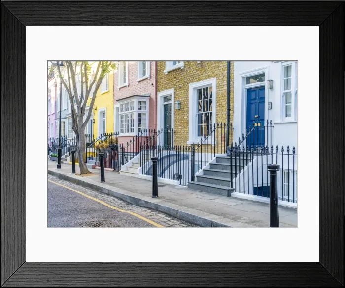 Framed Print : Bywater Street, Chelsea, London, England, UK Framed Print : Bywater Street, Chelsea, London, England, UK