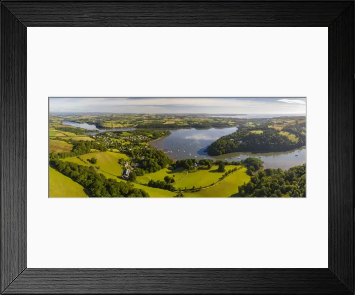 Framed Print : Aerial image of the village of Dittisham on the Dart Estuary, South Hams, Devon, England Framed Print : Aerial image of the village of Dittisham on the Dart Estuary, South Hams, Devon, England