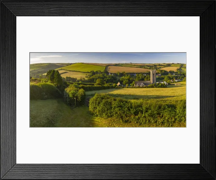 Framed Print : 13th Century St Nicholas and St Cyriac church in the village of South Pool, South Hams Framed Print : 13th Century St Nicholas and St Cyriac church in the village of South Pool, South Hams