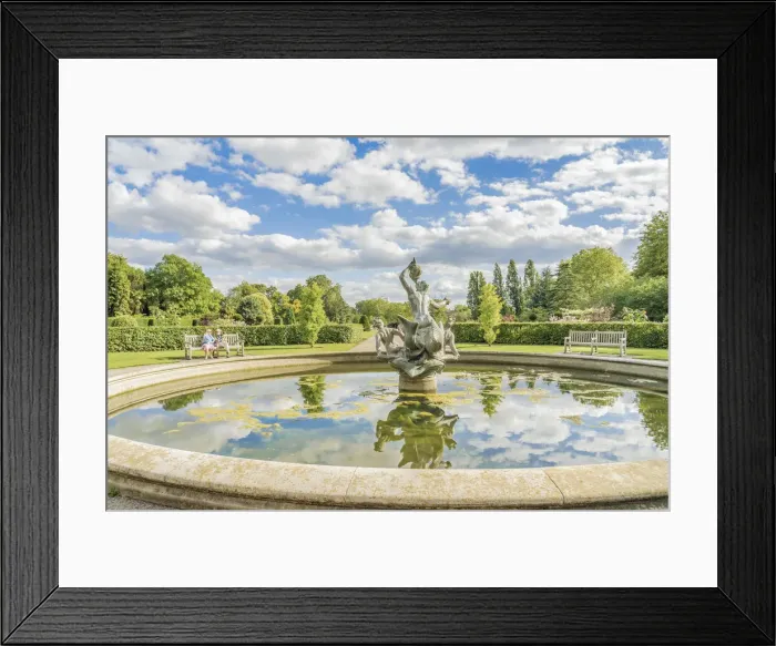 Framed Print : A couple relaxing by the Triton and Dryads Fountain, Regents park, London, England, UK Framed Print : A couple relaxing by the Triton and Dryads Fountain, Regents park, London, England, UK