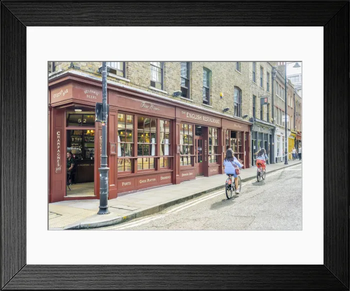 Framed Print : Street scene, Spitalfields, London, England, Uk Framed Print : Street scene, Spitalfields, London, England, Uk