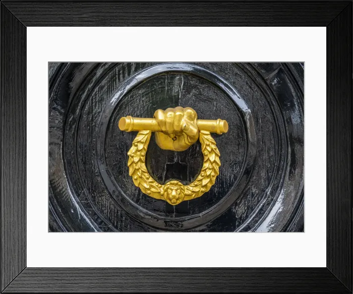 Framed Print : Door Knocker, Marylebone, London, England, UK Framed Print : Door Knocker, Marylebone, London, England, UK