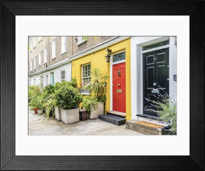 Framed Print : Colville Place, Fitzrovia, London, England, UK Framed Print : Colville Place, Fitzrovia, London, England, UK