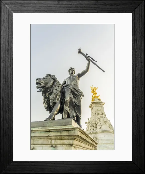 Framed Print : Prometheus or Progress statue and the Victorial Memorial outside Buckingham Palace Framed Print : Prometheus or Progress statue and the Victorial Memorial outside Buckingham Palace