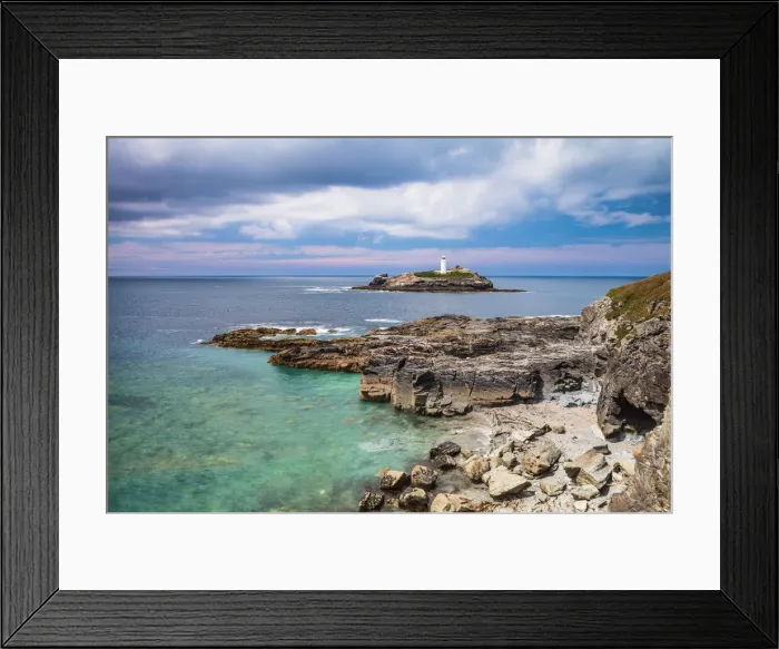 Framed Print : Godrevy Lighthouse, North Cornwall, Cornwall, England, UK Framed Print : Godrevy Lighthouse, North Cornwall, Cornwall, England, UK