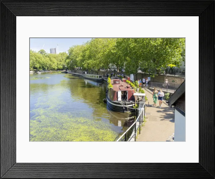 Framed Print : Regents canal, Little venice, London, England, UK Framed Print : Regents canal, Little venice, London, England, UK