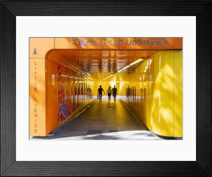 Framed Print : Porteus Road Underpass, Little venice, London, England, UK Framed Print : Porteus Road Underpass, Little venice, London, England, UK