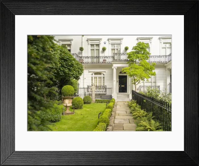 Framed Print : Luxury home, South Kensington, London, England, UK Framed Print : Luxury home, South Kensington, London, England, UK