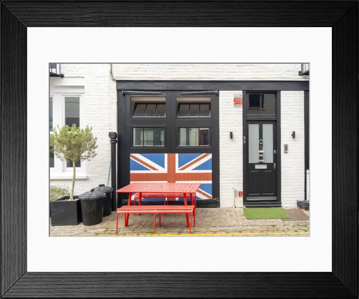 Framed Print : Mews houses, South Kensington, London, England, UK Framed Print : Mews houses, South Kensington, London, England, UK