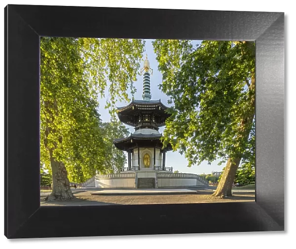 The London Peace Pagoda, Battersea Park, London, England, UK