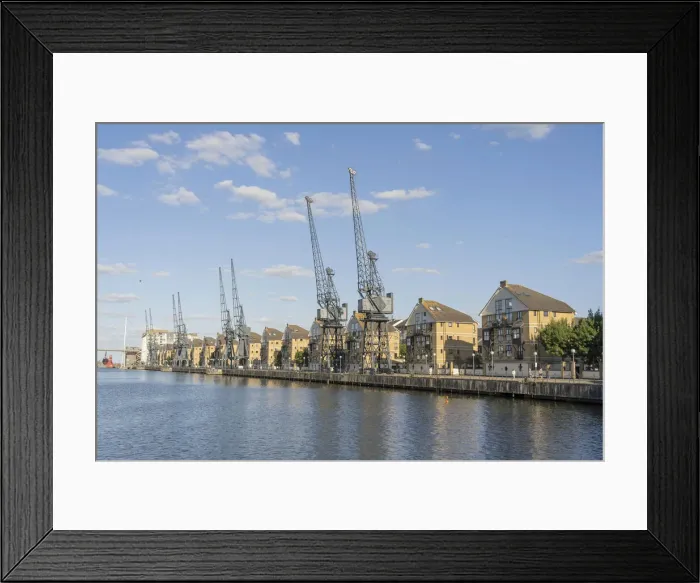 Framed Print : The Royal Docks, London, England, UK Framed Print : The Royal Docks, London, England, UK