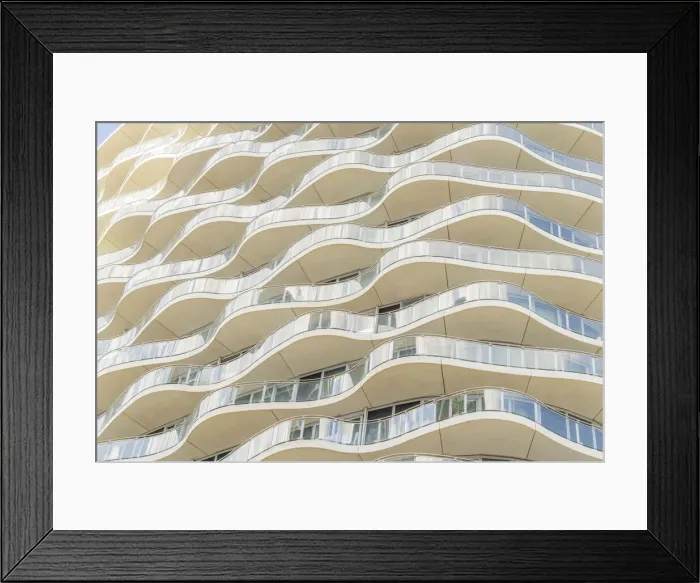 Framed Print : Balconies, Hoola Tower, London, England, UK Framed Print : Balconies, Hoola Tower, London, England, UK