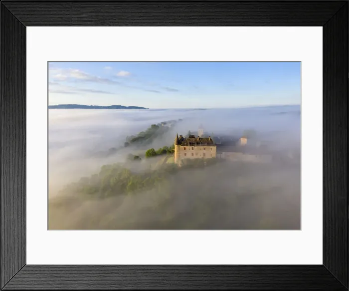 Framed Print : Europe, France, Midi-Pyrenees, Lot, Loubressac, l un des plus beaux villages de