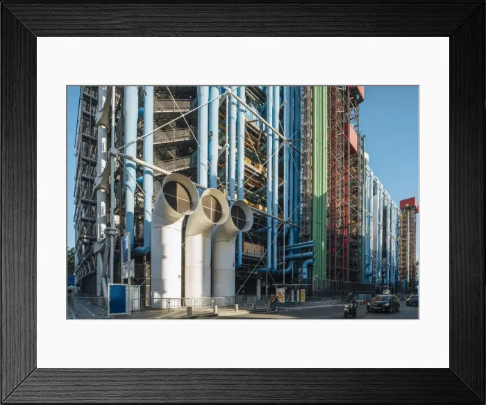 Framed Print : Exterior of Pompidou Centre, Paris, France Framed Print : Exterior of Pompidou Centre, Paris, France