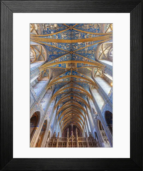 Framed Print : France, Occitanie, Tarn, Episcopal City of Albi, Saint Ca©cile Cathedral interior