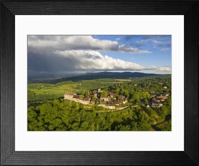 Framed Print : Europe, France, Occitanie, Lot, Loubressac, l un des plus beaux villages de France Framed Print : Europe, France, Occitanie, Lot, Loubressac, l un des plus beaux villages de France