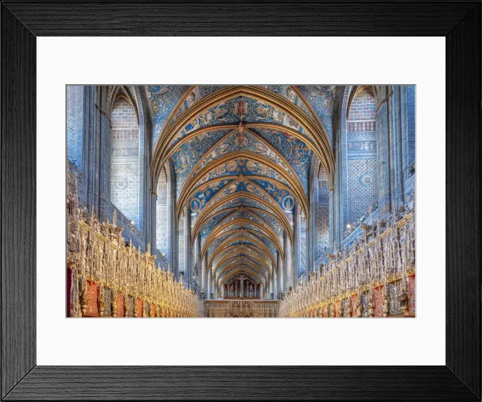 Framed Print : France, Occitanie, Tarn, Episcopal City of Albi, Saint Ca©cile Cathedral interior Framed Print : France, Occitanie, Tarn, Episcopal City of Albi, Saint Ca©cile Cathedral interior