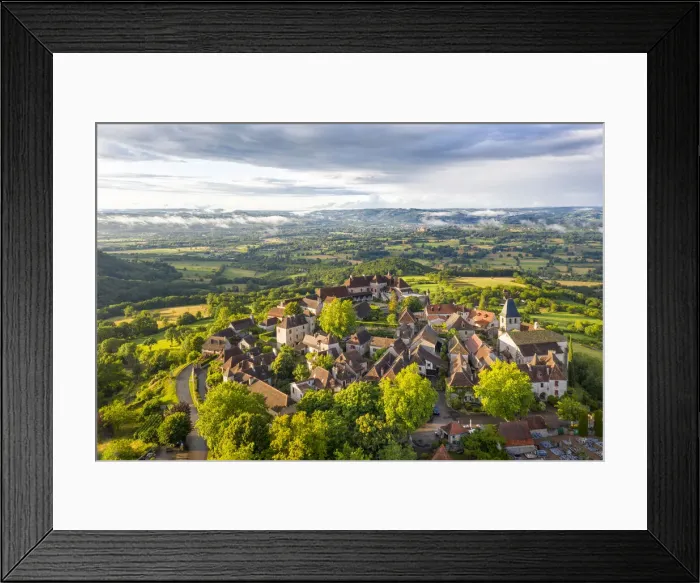 Framed Print : Europe, France, Occitanie, Lot, Loubressac, l un des plus beaux villages de France Framed Print : Europe, France, Occitanie, Lot, Loubressac, l un des plus beaux villages de France