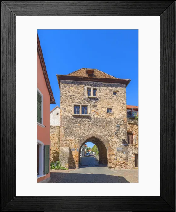 Framed Print : The Haintor at Freinsheim, Palatinate wine road, Rhineland-Palatinate, Germany Framed Print : The Haintor at Freinsheim, Palatinate wine road, Rhineland-Palatinate, Germany