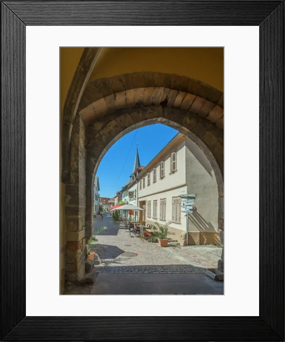 Framed Print : Eisentor at Freinsheim, Palatinate wine road, Rhineland-Palatinate, Germany Framed Print : Eisentor at Freinsheim, Palatinate wine road, Rhineland-Palatinate, Germany