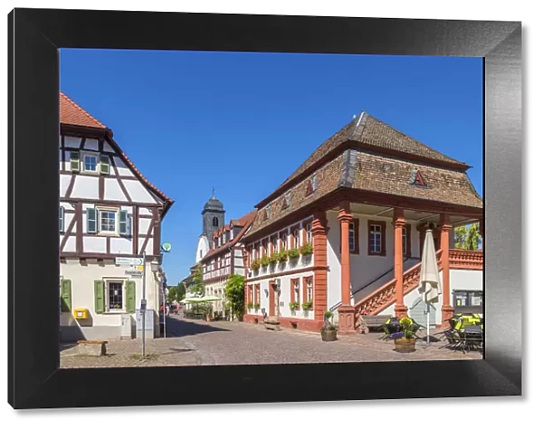 City hall of Freinsheim, Palatinate wine road, Rhineland-Palatinate, Germany