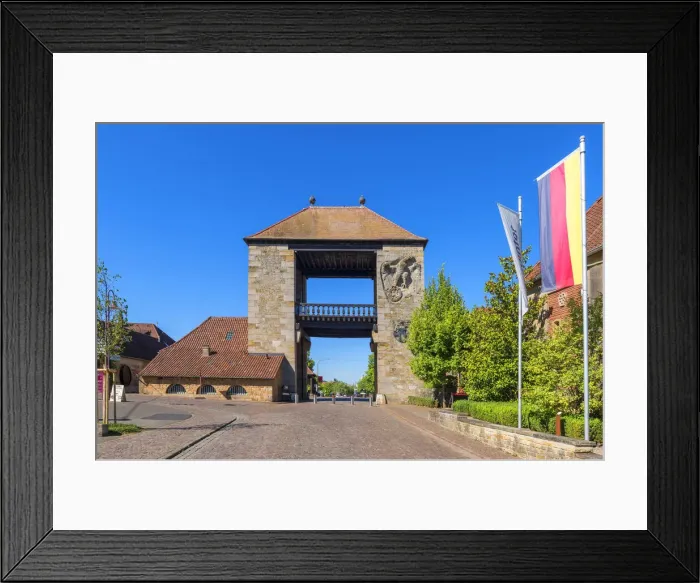 Framed Print : Deutsches Weintor at Schweigen-Rechtenbach, Palatinate wine road, Rhineland-Palatinate Framed Print : Deutsches Weintor at Schweigen-Rechtenbach, Palatinate wine road, Rhineland-Palatinate