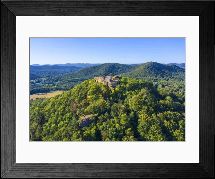 Framed Print : Castle ruin Lindelbrunn near Vorderweidenthal, Palatinate forest, Rhineland-Palatinate Framed Print : Castle ruin Lindelbrunn near Vorderweidenthal, Palatinate forest, Rhineland-Palatinate