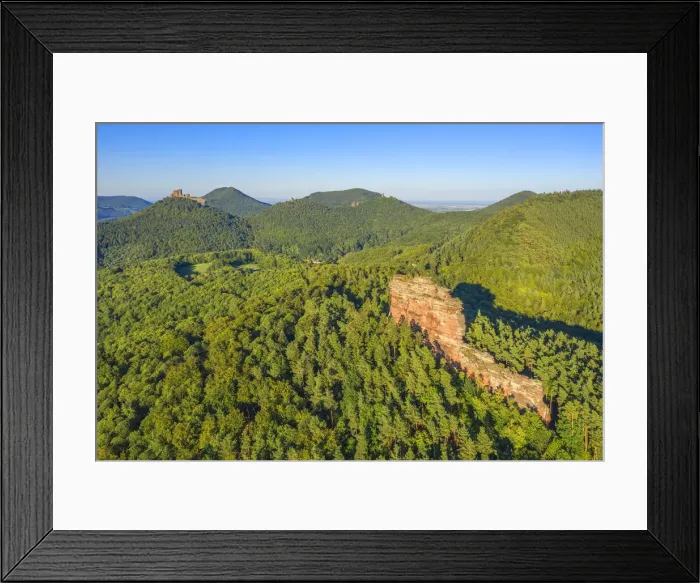 Framed Print : Asselstein with Trifels near Annweiler, Palatinate forest, Rhineland-Palatinate, Germany Framed Print : Asselstein with Trifels near Annweiler, Palatinate forest, Rhineland-Palatinate, Germany