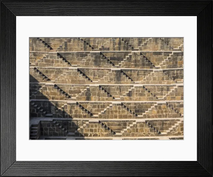 Framed Print : Chand Baori Step Well, Abhaneri, Rajasthan, India, Asia Framed Print : Chand Baori Step Well, Abhaneri, Rajasthan, India, Asia