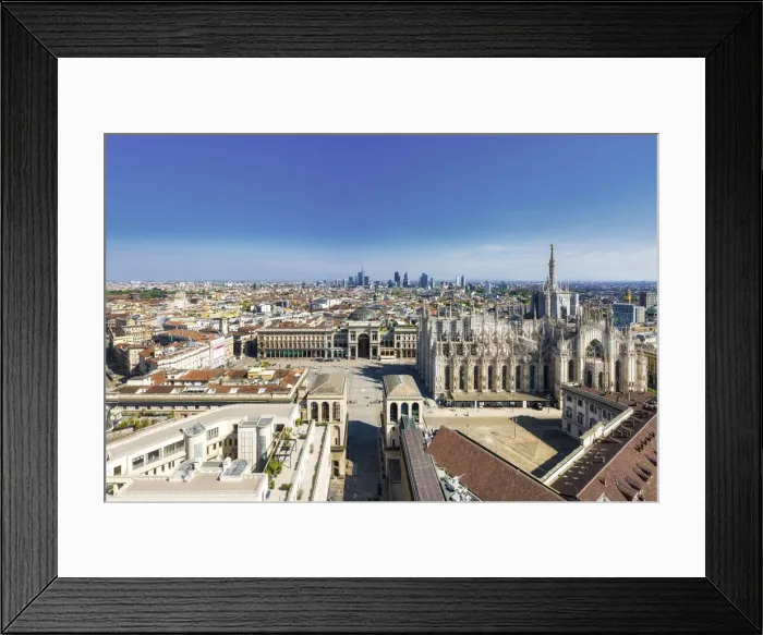 Framed Print : Italy, Lombardy, Milan, Piazza Duomo with the domes of Galleria Vittorio Emanuele II Framed Print : Italy, Lombardy, Milan, Piazza Duomo with the domes of Galleria Vittorio Emanuele II