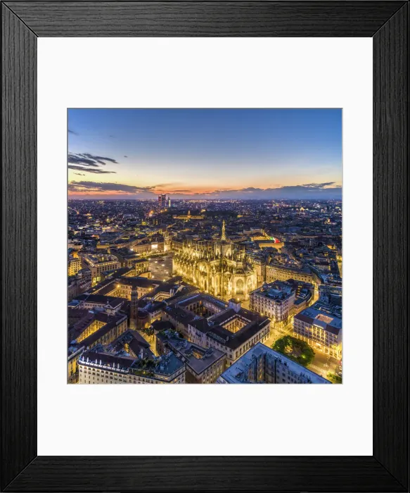 Framed Print : Italy, Lombardy, Milan, Piazza Duomo with the domes of Galleria Vittorio Emanuele II Framed Print : Italy, Lombardy, Milan, Piazza Duomo with the domes of Galleria Vittorio Emanuele II
