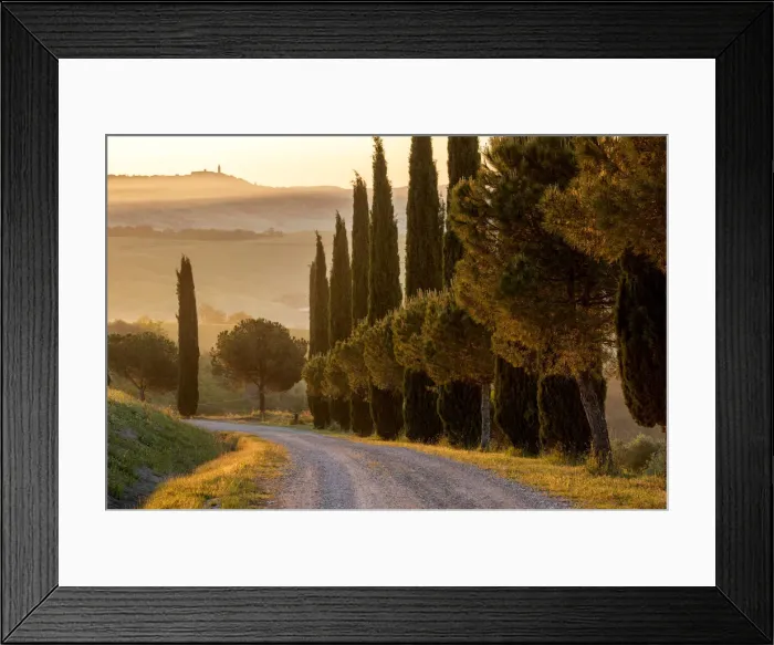 Framed Print : Europe, Italy, Tuscany, Toscana, San Quirico d Orcia