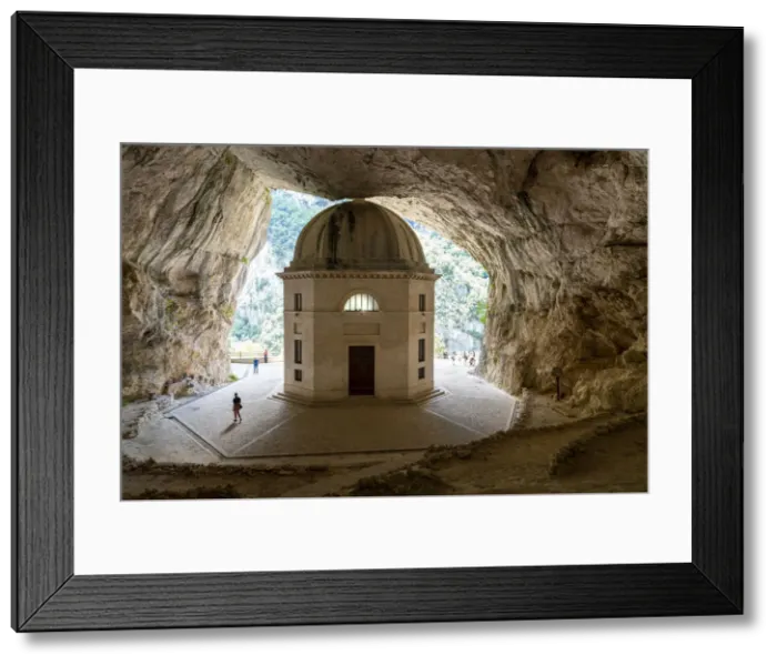 Framed Print : Valadier Temple in a cave, Marche region, Central Italy. (MR) Framed Print : Valadier Temple in a cave, Marche region, Central Italy. (MR)