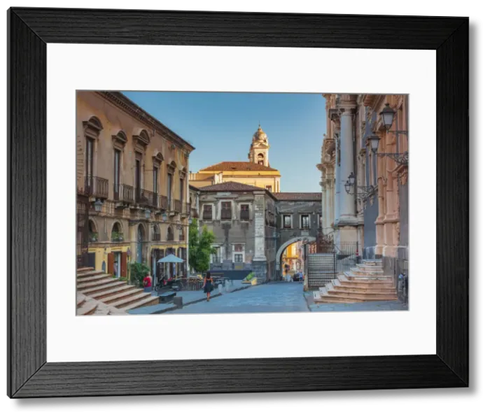 Framed Print : Catania, Sicily. Baroque street Via Crociferi, Churches of San Francesco Framed Print : Catania, Sicily. Baroque street Via Crociferi, Churches of San Francesco