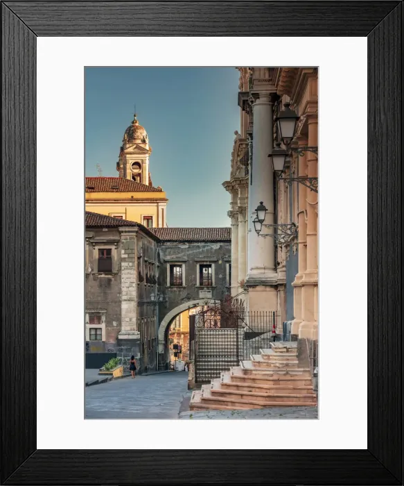 Framed Print : Catania, Sicily. Baroque street Via Crociferi, Churches of San Francesco Framed Print : Catania, Sicily. Baroque street Via Crociferi, Churches of San Francesco