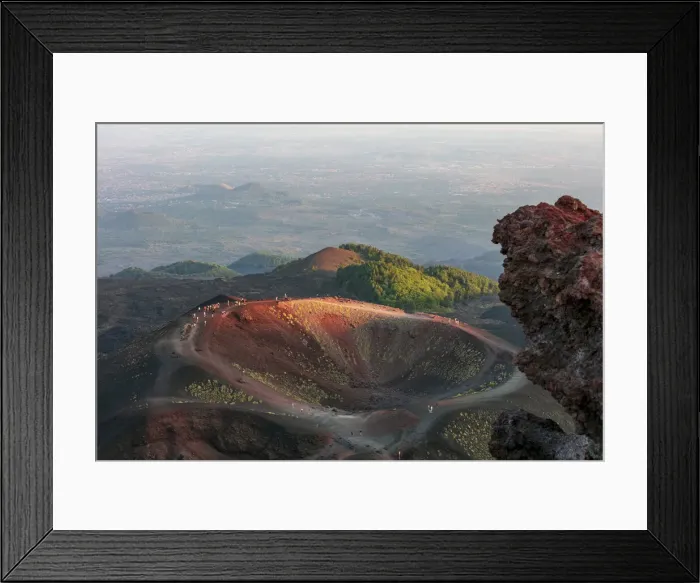 Framed Print : Etna volcano, Sicily. Silvestri craters on the southern part of the Etna volcano