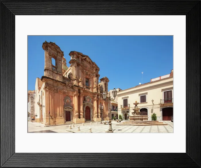 Framed Print : Trapani, Sicily. Purgatory Church in Marsala town center Framed Print : Trapani, Sicily. Purgatory Church in Marsala town center