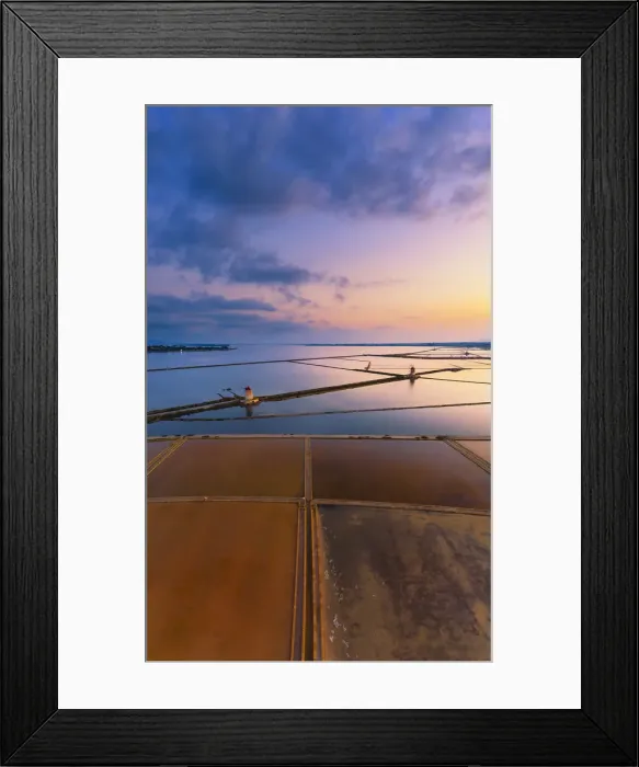 Framed Print : Marsala, Sicily. Aerial view of the Saltern between Marsala Framed Print : Marsala, Sicily. Aerial view of the Saltern between Marsala