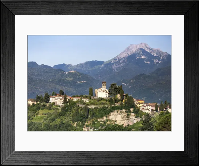 Framed Print : Italy, Serchio Valley, View of Barga Framed Print : Italy, Serchio Valley, View of Barga