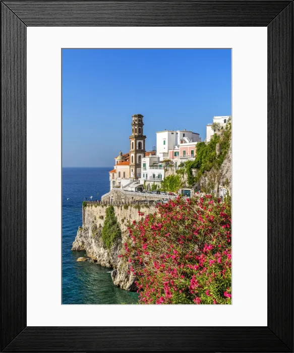 Framed Print : Scenic skyline of Atrani, Amalfi coast, Campania, Italy
