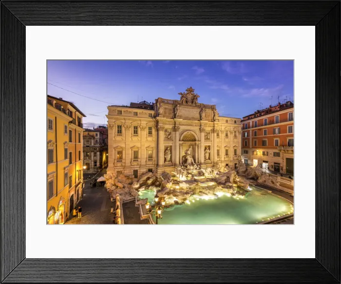 Framed Print : Trevi fountain and Palazzo Poli, Rome, Lazio, Italy Framed Print : Trevi fountain and Palazzo Poli, Rome, Lazio, Italy