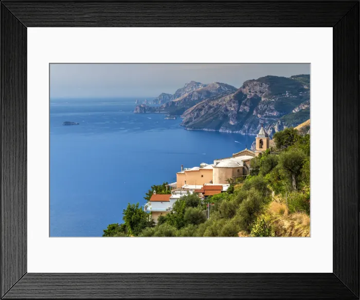 Framed Print : The tiny village of Nocelle located along the Path of the Gods trail, Amalfi coast Framed Print : The tiny village of Nocelle located along the Path of the Gods trail, Amalfi coast