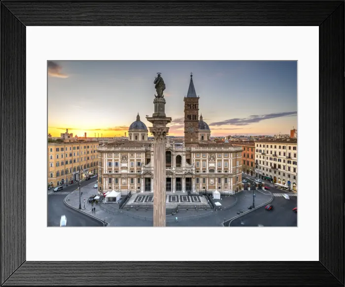 Framed Print : Basilica of Saint Mary Major or Basilica di Santa Maria Maggiore, Rome, Lazio, Italy
