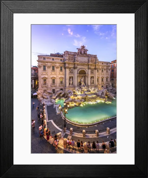 Framed Print : Trevi fountain and Palazzo Poli, Rome, Lazio, Italy Framed Print : Trevi fountain and Palazzo Poli, Rome, Lazio, Italy