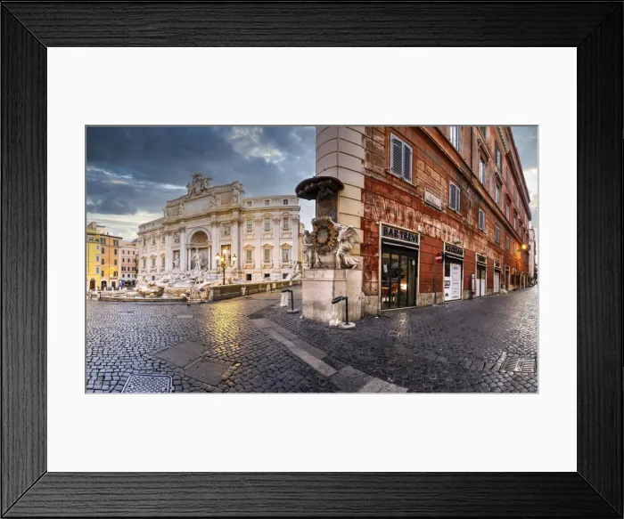 Framed Print : Trevi fountain and Palazzo Poli, Rome, Lazio, Italy