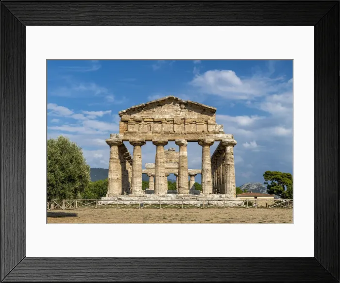 Framed Print : Temple of Athena, Paestum, Campania, Italy
