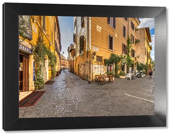 Picturesque corner of Trastevere district, Rome, Lazio, Italy