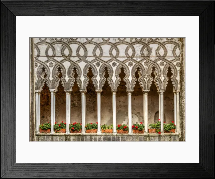Framed Print : Cloister, Villa Rufolo, Ravello, Amalfi coast, Campania, Italy Framed Print : Cloister, Villa Rufolo, Ravello, Amalfi coast, Campania, Italy